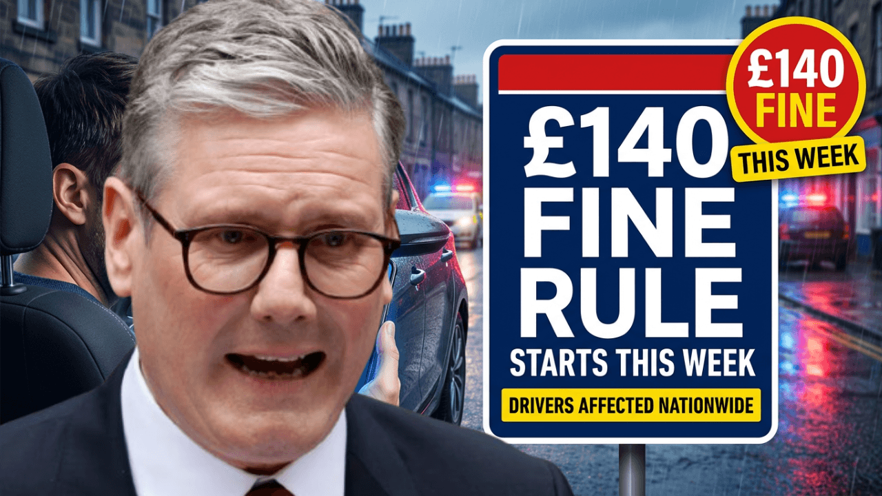 Drivers Face £140 Fine From This Week as New Rule Officially Comes Into Force
